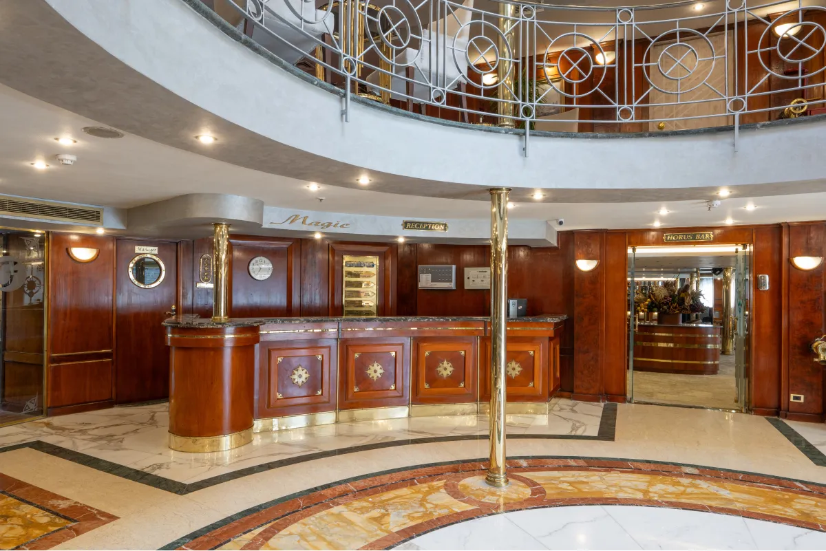 Lobby of the Magic I Nile Cruise Nile cruise